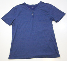 XL Structure Blue Short Sleeve Man's V-Neck Pocket Tee T-Shirt Top X-Large P13 for sale  Shipping to South Africa