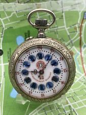 Usado, Relógio de bolso cartucho azul metal cronômetro moderno Roskopf, Montre  comprar usado  Enviando para Brazil