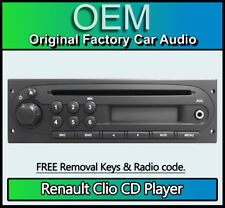 Renault Clio Cd-Player Mit Aux Auto Stereo Radio Code Und Entfernung Schlüssel segunda mano  Embacar hacia Argentina