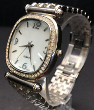 Vintage Women's Diamond Bezel Watch - Untested - May Need Battery or Repair for sale  Shipping to South Africa