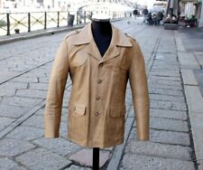 Giacca pelle beige usato  Milano