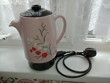 Vintage RUSSELL HOBBS Wedgwood Ceramic Floral Design Coffee Maker Percolator ., used for sale  Shipping to South Africa
