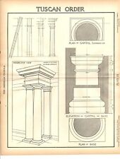 Antique print architecture for sale  Shipping to Ireland