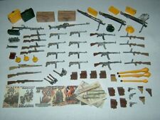 1:35 BUILT & PAINTED WW2 GERMAN SUB MACHINE GUN  DIORAMA SET + EXTRAS , used for sale  SELBY