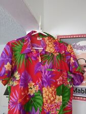 Camisa feminina tamanho M vintage havaiana colorida estampa floral por King Kameha  comprar usado  Enviando para Brazil