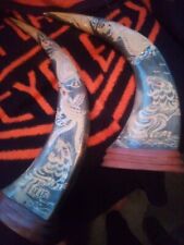carved chinese horns dragon for sale  Fresno