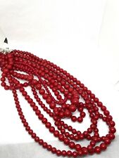 Red beaded layered for sale  Albany