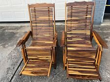 2 sillones reclinables de madera de ébano - área local de Houston solo recogida segunda mano  Embacar hacia Argentina