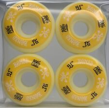 Usado, Rodas de skate Powell Bones 100's Ringers 51MM branco/amarelo conjunto 100A/4 comprar usado  Enviando para Brazil