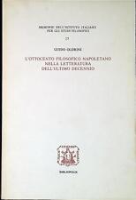 Ottocento filosofico napoletan usato  Italia