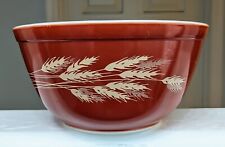 PYREX 402 Autumn Harvest Wheat 1.5 Qt. Mixing Bowl Red for sale  Shipping to South Africa
