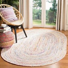 Alfombra ovalada 100 % algodón alfombra de área trenzada a mano estilo moderno alfombra de área de piso segunda mano  Embacar hacia Mexico
