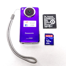 ⭐ Panasonic HM-TA1 Filmadora Portátil Roxa 1 GB Cartão de Memória SD - FUNCIONA TESTADO⭐, usado comprar usado  Enviando para Brazil