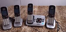 Uniden DECT 6.0 Digital Answering System 4 Cordless Phones AMWUC518 WORKS , used for sale  Shipping to South Africa