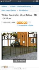 Kensington black railing for sale  TELFORD