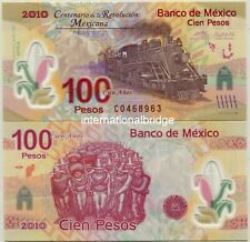Billete de polímero conmemorativo Mexico 2010 100 pesos Uncirculated Sin Carpeta segunda mano  Embacar hacia Mexico