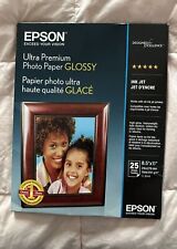 Usado, Papel fotográfico brilhante Epson Ultra Premium 8,5x11 - 25 folhas comprar usado  Enviando para Brazil