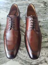 Mezlan Lace Up Coventry Cognac Brown Leather Dress Shoes MEN'S 9.5M NEW!, used for sale  Shipping to South Africa