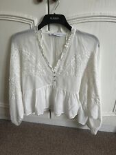 Zara embroidered blouse for sale  LEEDS