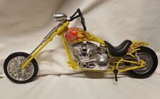 NewRay 1995 Chopper Motocicleta Piloto Baixo 10” Longo Amarelo com Pintura Chamas Vermelhas comprar usado  Enviando para Brazil