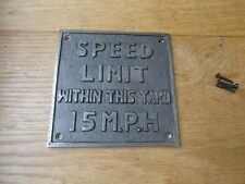 speed limit sign for sale  BRADFORD
