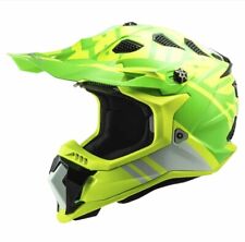 LS2 Subverter MX470 Evo Gamma X MX Offroad Helmet Fluo Yellow Bent Visor for sale  Shipping to South Africa