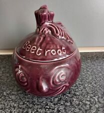 Vintage Beetroot Ceramic Pot - Kitchen Collectible for sale  Shipping to South Africa