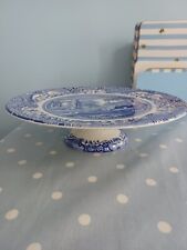 Used, Spode Blue And White Cake Stand for sale  WARRINGTON