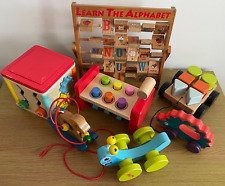 Bundle wooden toys for sale  EXETER