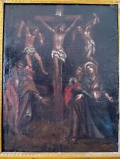 Crocifissione. antico dipinto usato  Palermo