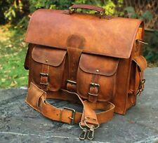 Leather vintage messenger for sale  Shipping to Ireland