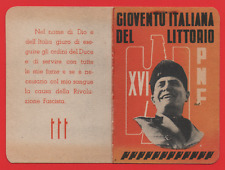Tessera fascista g.i.l. usato  Bologna