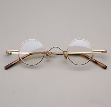 Retro 34mm Small Round Eyeglass Frame Vintage Spectacle Glasses Black/Gold/Silve for sale  Shipping to South Africa