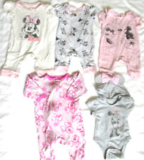 5 piezas Mono para dormir rosa Disney Baby Minnie Mouse 1X 0-3M, 3X 3M y 1X 6-9M segunda mano  Embacar hacia Argentina