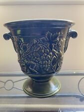 Piantatrice vaso urna verde ceramica Holkham Studio vintage usato  Spedire a Italy