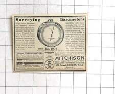 1924 surveying barometers for sale  BISHOP AUCKLAND