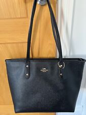 Coach black leather for sale  DERBY