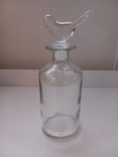 Glass Bottle/jar With Bird Stopper, used for sale  Shipping to South Africa
