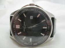 Relógio Jacques Lemans pulseira de couro preto com fivela resistente à água 10 caixas eletrônicos fabricado na Suíça comprar usado  Enviando para Brazil