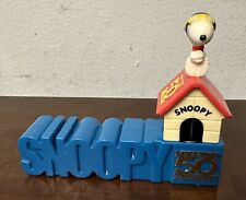 Snoopy Magnetic Dog House 50th Anniversary Toy Peanuts Wendys Kid Meal Red Baron for sale  Shipping to South Africa