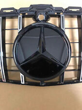 Espejo convexo emblema estrella rejilla delantera insignia logotipo negro para 19-22 Benz W177 W205 segunda mano  Embacar hacia Argentina