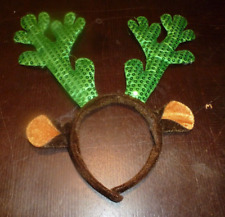 Reindeer headband green for sale  Cos Cob