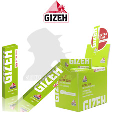 Giza Super Fine Extra Slim Cards Short Green Box of 50 Booklets, used for sale  Shipping to South Africa