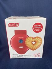 Dash Mini Heart Bundt Cake Maker Red, used for sale  Shipping to South Africa