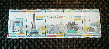 Usado, Selos postais: PARIS / TORRE EIFFEL / LOUVRE / 1989: SEM MARCA DE CHARNEIRA / FRANÇA 5 selos comprar usado  Enviando para Brazil