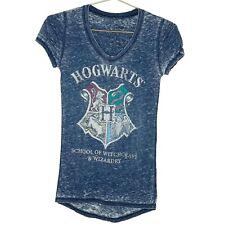 Harry Potter | Womens Size XS Blue Acid Wash Burnout Houses Design T-Shirt for sale  Shipping to South Africa