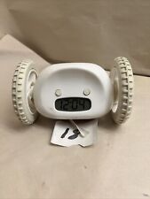 Original 2006 "Clocky" The Runaway Alarm Clock w Light White Not Tested for sale  Shipping to South Africa