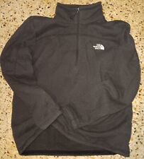 Chaqueta de lana The North Face negra 1/3 con cremallera talla XL con cuello como nueva segunda mano  Embacar hacia Argentina