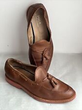 Usado, Zapatos de polo Ralph Lauren para hombre 10 D marrón mocasines borlas cuero segunda mano  Embacar hacia Argentina