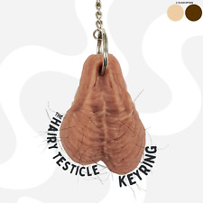 Hairy testicles keyring for sale  Shipping to Ireland